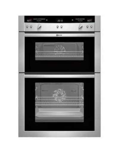Neff U16E74N3Gb Built-In Electric Double Oven - Stainless Steel